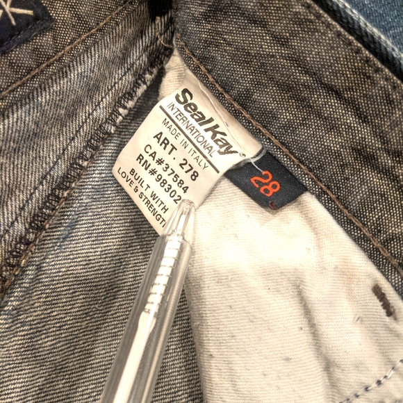 Seal Kay Vintage Y2K low rise skinny jeans, size 28 - Picture 7 of 8